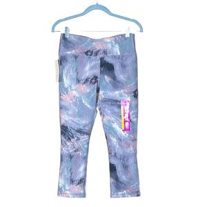 Marika Sport Purple Ash Stormy Sky Yoga Workout Leggings Medium 8-10 NWT